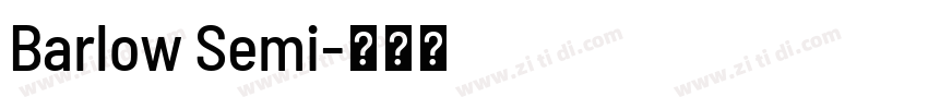 Barlow Semi字体转换